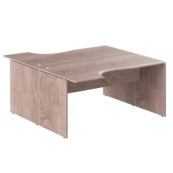 Стол 2-х местный эргономичный W2CET 169.3 Дуб Сонома 1600х1806х750 WAVE