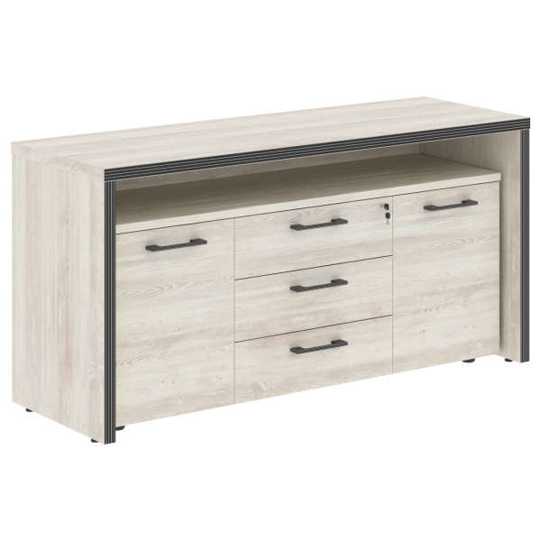 Тумба с фригобаром TTF-3D.1A Сосна Эдмонт 1640х550х800 TORR