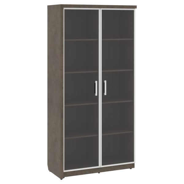 Шкаф СФ-534883 Бетон чикаго тем F187 ST9/Графит/Черный 1035х454,5х2083 WOOD&STONE