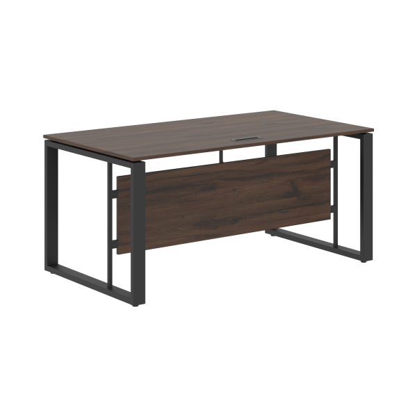 Стол руководителя EST 169 Дуб Денвер темный/Антрацит 1600х900х750 ENIO