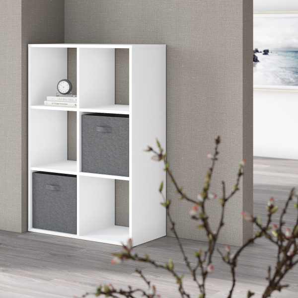 Стеллаж SH 7042 Белый 702х330х1042 COMP Стеллаж SH 7042 Белый 702х330х1042 COMP