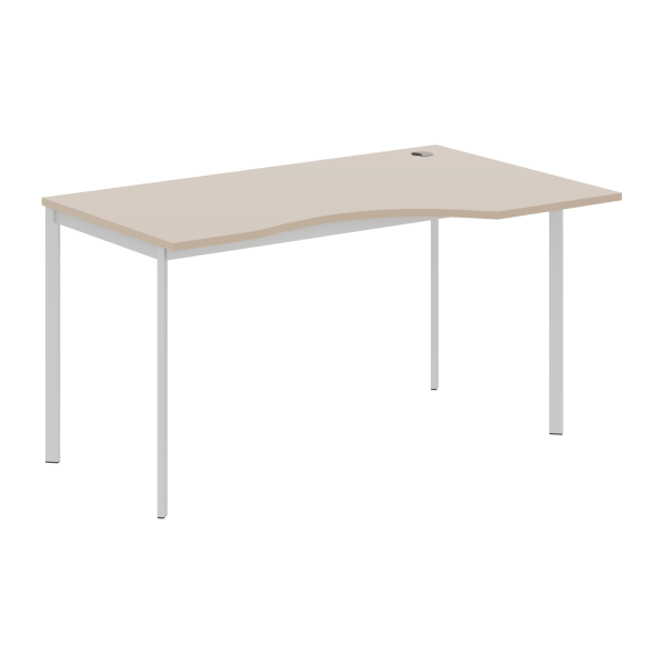 Стол эргономичный СА-2S(R) Мокачино/Алюминий 1400х900х755 IMAGO-S