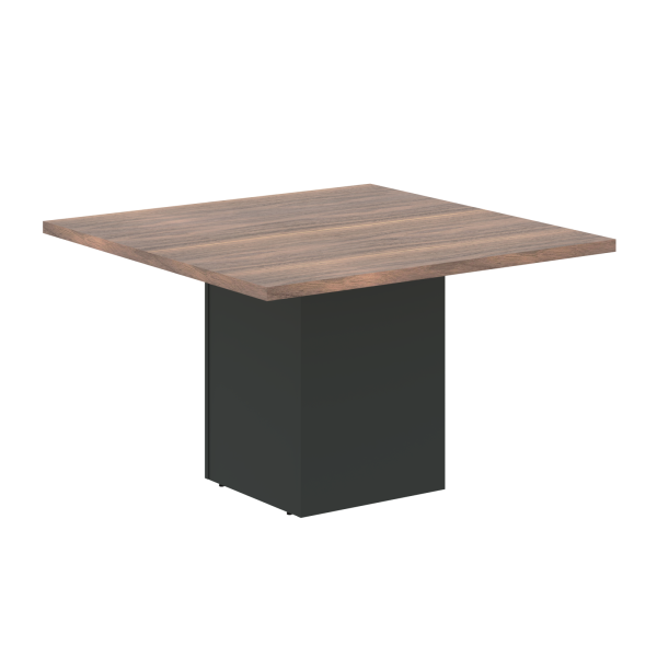 Стол центральный VRCCT 1212.1 Американский орех/Яшма черный 1200х1200х750 VELION VENEER