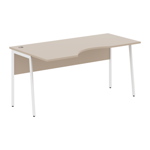 Стол прямой СА-1P(L) Мокачино/Белый 1600х900х755 IMAGO PLUS