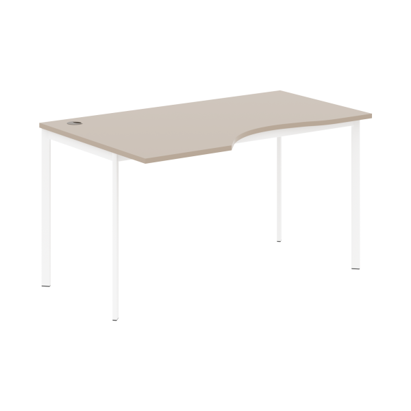 Стол эргономичный СА-2S(L) Мокачино/Белый 1400х900х755 Imago S
