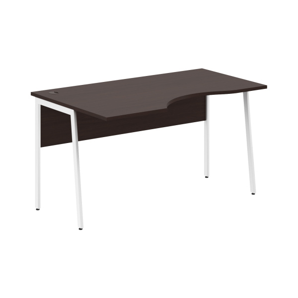 Стол прямой СА-2P(L) Венге Магия/Белый 1400х900х755 IMAGO PLUS
