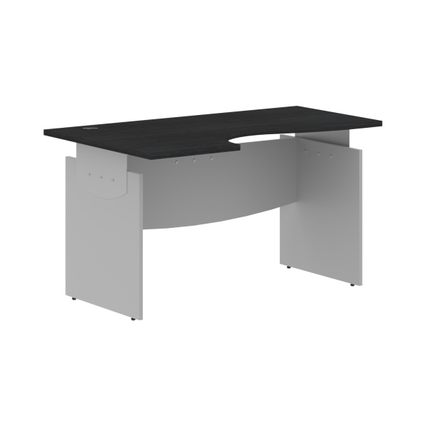 Стол письменный эргономичный OCET 149(L) Дуб Юкон Модерн/Металлик 1400х860х750 OFFIX NEW