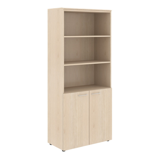 Шкаф с 1 комплектом глухих малых дверей и топом WHC 85.5 Бук Тиара 856х432х1949 WAVE