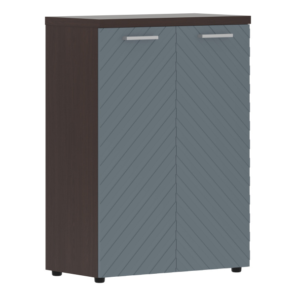 Шкаф с глухими средними дверьми и топом TLMC 85.1 Серо-голубой/Венге Магия Z 856х450х1203 TORR LUX