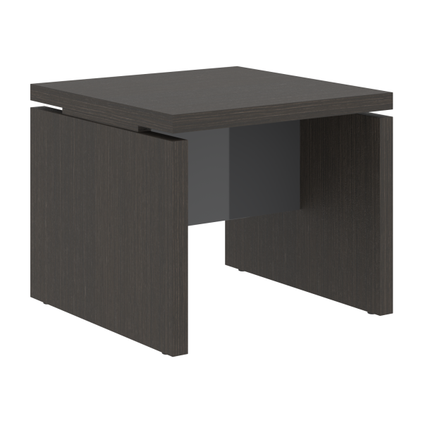 Стол журнальный СП-064-25-11 Дуб Мореный/Серый глянец 600х600х500 KANON