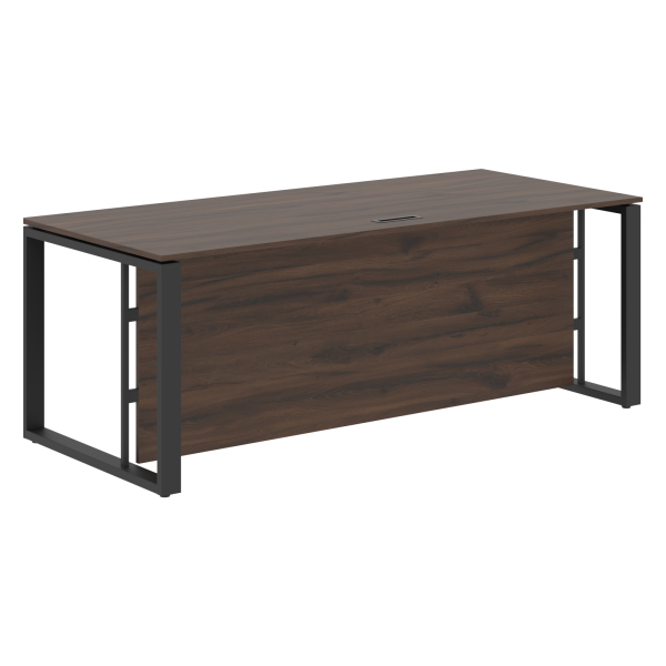 Стол руководителя EST 209H Дуб Денвер темный/Антрацит 2000х900х750 ENIO