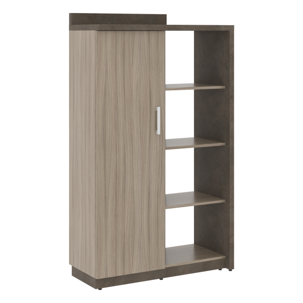 Шкаф СФ-534171 Бетон чикаго тем F187 ST9/Дрифтвуд H3090 ST22 1037х454,5х1770 WOOD&STONE