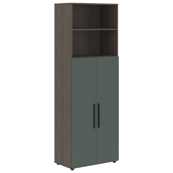 Шкаф высокий широкий VHCS 80.6 Нефрит/Дуб Сильвер 800х430х2253 VELION