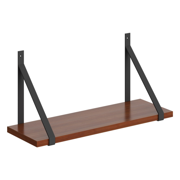 Полка с полкодержателями SH2-GINO Орех Французский 630х210х300 COFFEE