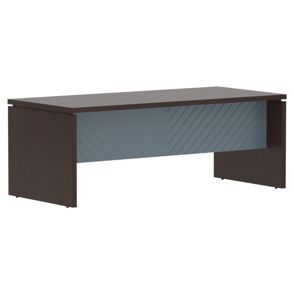 Стол руководителя TLST 209 Венге Магия Z/Серо-голубой 2000х900х750 TORR LUX