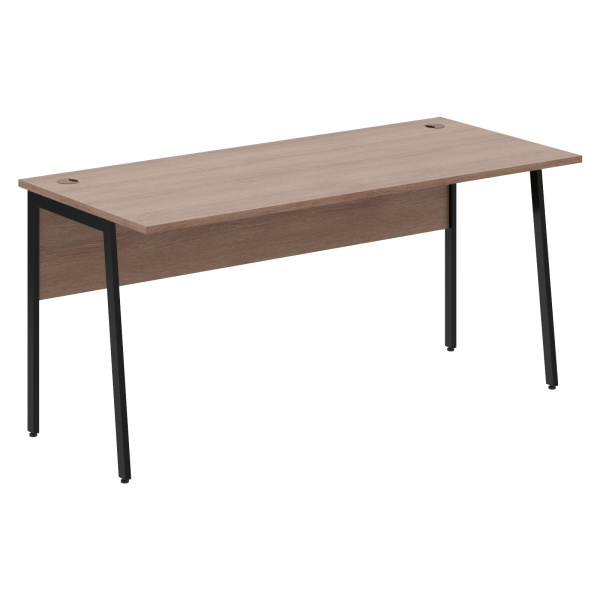 Стол прямой СП-4P Ясень Шимо/Черный 1600х720х755 IMAGO PLUS