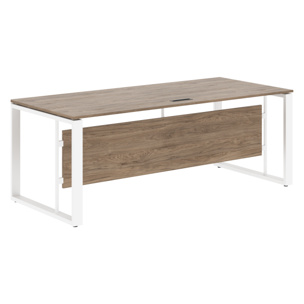 Стол руководителя EST 209 Кария Пальмира/Белый 2000х900х750 ENIO