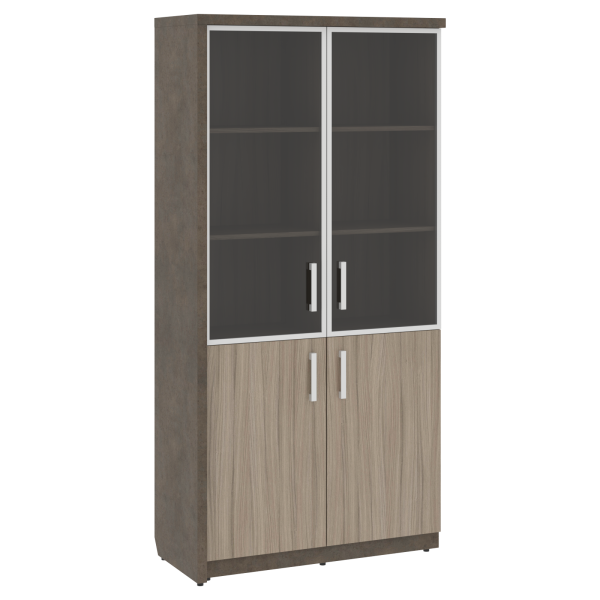 Шкаф СФ-534893 Бетон чикаго тем F187 ST9/Дрифтвуд H3090/Графит/Черный 1035х454,5х2083 WOOD&STONE