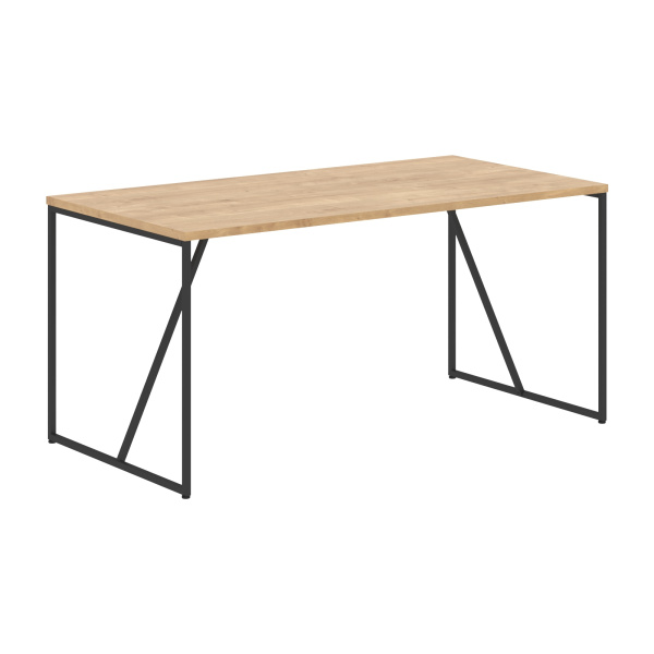 Стол LST 1580 Дуб Бофорд/Черный 1560х800х750 LOFTIS Стол LST 1580 Дуб Бофорд/Черный 1560х800х750 LOFTIS