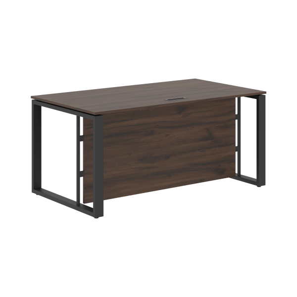 Стол руководителя EST 169H Дуб Денвер темный/Антрацит 1600х900х750 ENIO