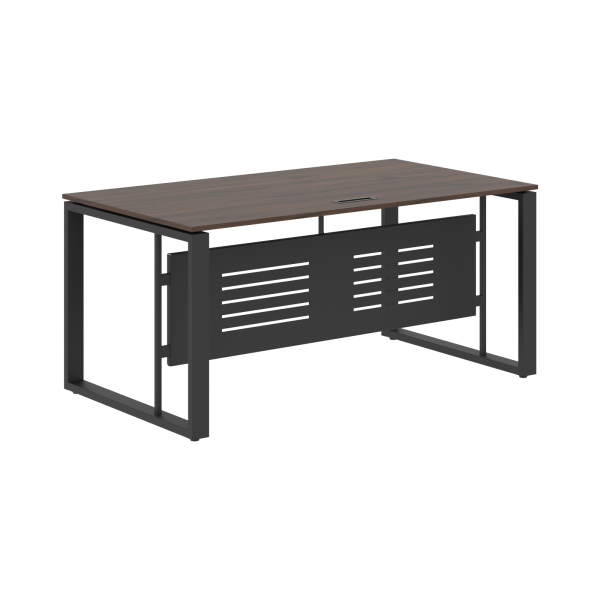 Стол руководителя EST 169M Дуб Денвер темный/Антрацит 1600х900х750 ENIO