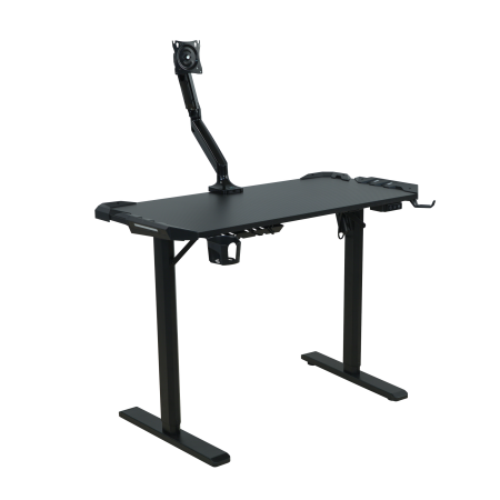 Стол письменный игровой с подъемным механизмом WTG001 Черный/Черный 1050х560х750-1150 XTEN-UP