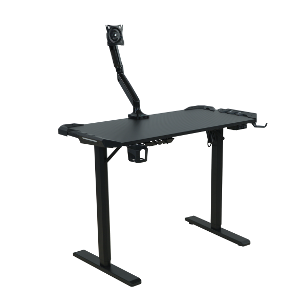 Стол письменный игровой с подъемным механизмом WTG001 Черный/Черный 1050х560х750-1150 XTEN-UP Стол письменный игровой с подъемным механизмом WTG001 Черный/Черный 1050х560х750-1150 XTEN-UP