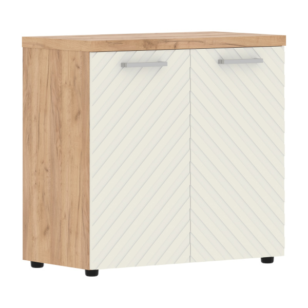 Шкаф с глухими малыми дверьми и топом TLLC 85.1 Латте/Дуб Бофорд Z 854х452х833 TORR LUX