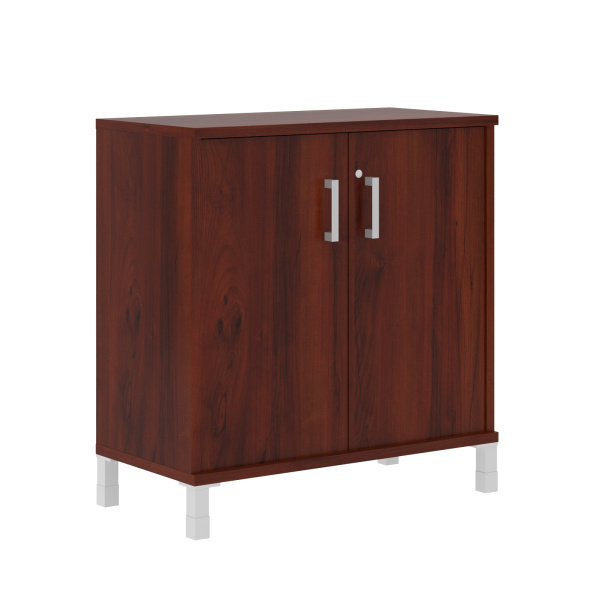 Шкаф низкий с замком в глухих малых дверях B 410.3(RZ) Бургунди 900х450х920 BORN