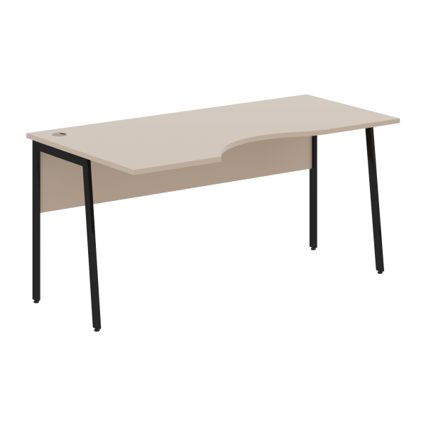 Стол прямой СА-1P(L) Мокачино/Черный 1600х900х755 IMAGO PLUS