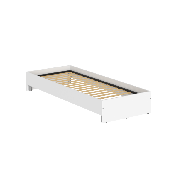 Кровать без изголовья KBW 208 Белый 2040х840х300 KANN
