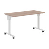 Стол складной CST 1365 Ясень Шимо/Белый 1350х650х750 IMAGO MOBILE LITE