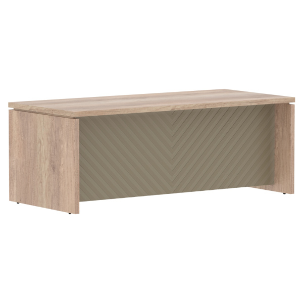 Стол руководителя TLST 209H Дуб Каньон Z/Капучино 2000х900х750 TORR LUX