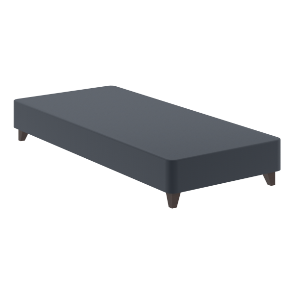 Кровать Бокс спринг с темными опорами BSD 920 серый 2000х900х200 MUAR