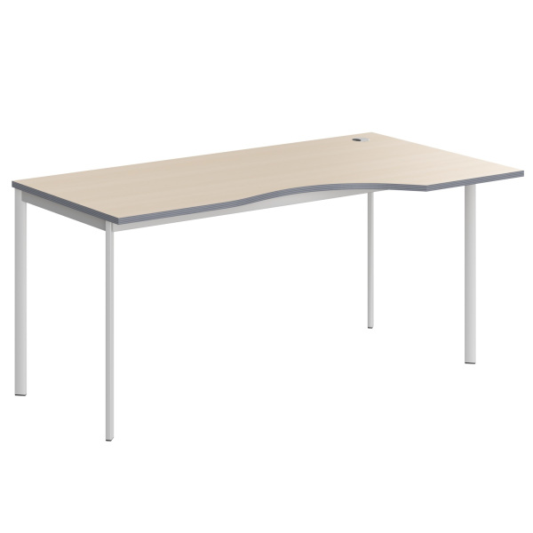 Стол эргономичный СА-1S(R) Клен/Белый 1600х900х755. IMAGO-S