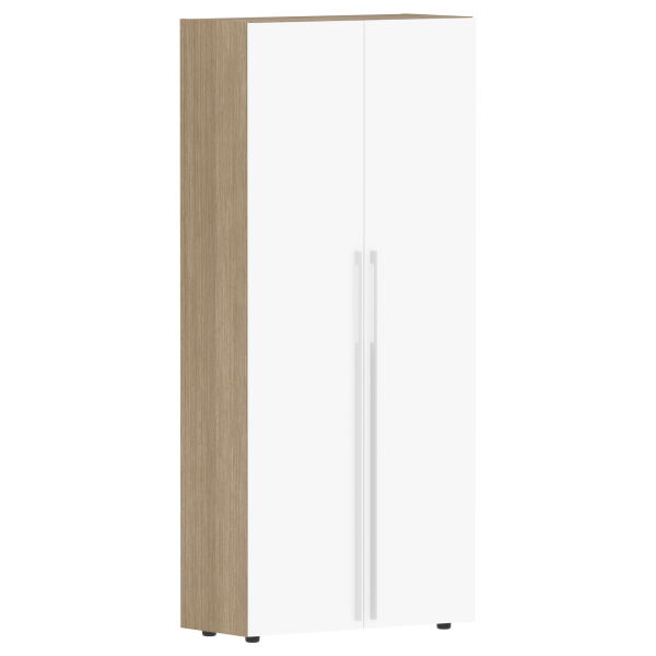 Гардероб СП-064-25-13 Белый глянец/Дуб Натуральный 900х400х2010 KANON