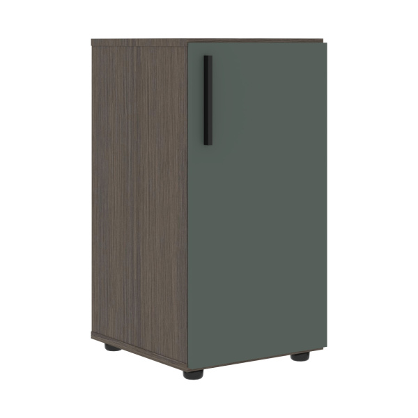 Шкаф низкий узкий VLCS 40.1 Нефрит/Дуб Сильвер 400х430х781 VELION