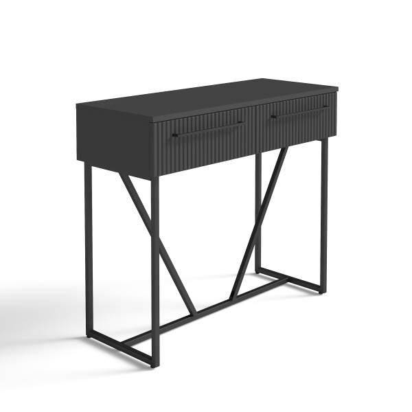 Тумба на металлокаркасе CD 9986-2D Антрацит матовая эмаль/Антрацит 998х400х864 COFFEE