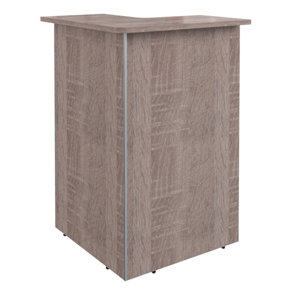 Стойка рецепции угловая DMC 88(L) Дуб Сонома 800х800х1200 DEX