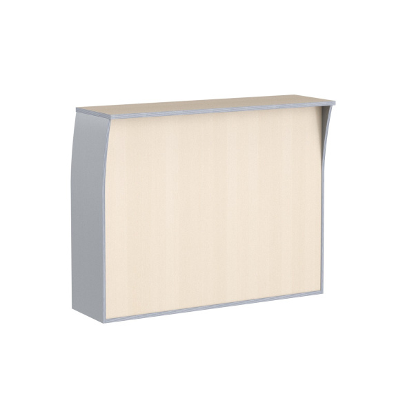 Стойка ресепшн РС-3 Беларусь Клен/Металлик 1440*510*1150 IMAGO