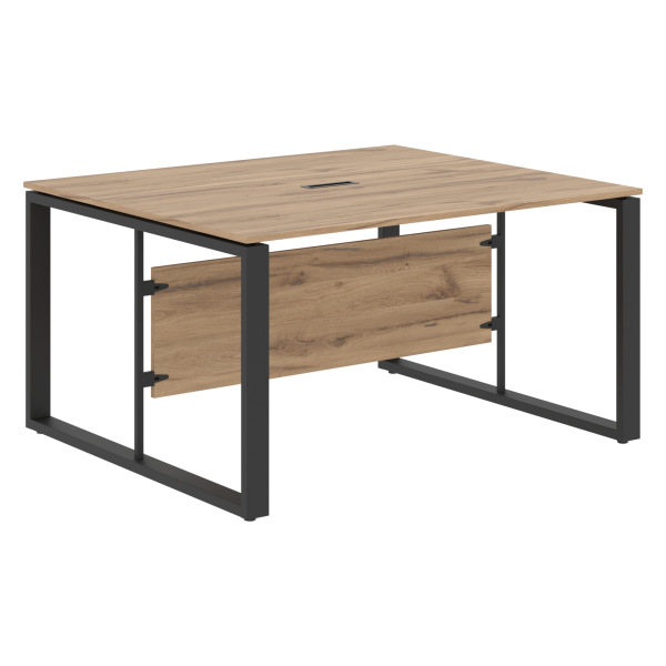 Стол для заседаний ECT 1412 Дуб Денвер светлый/Антрацит 1400х1200х750 ENIO