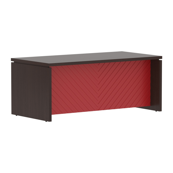Стол руководителя TLST 189H Венге Магия Z/Красный 1800х900х750 TORR LUX