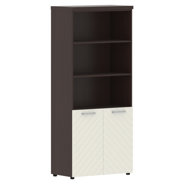 Шкаф с комплектом малых дверей и топом TLHC 85.5 Латте/Венге Магия Z 856х450х1968 TORR LUX