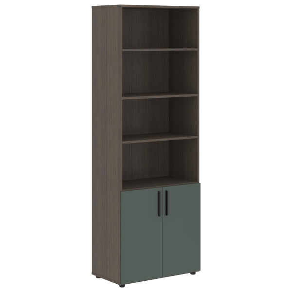 Шкаф высокий широкий VHCS 80.5 Нефрит/Дуб Сильвер 800х430х2253 VELION