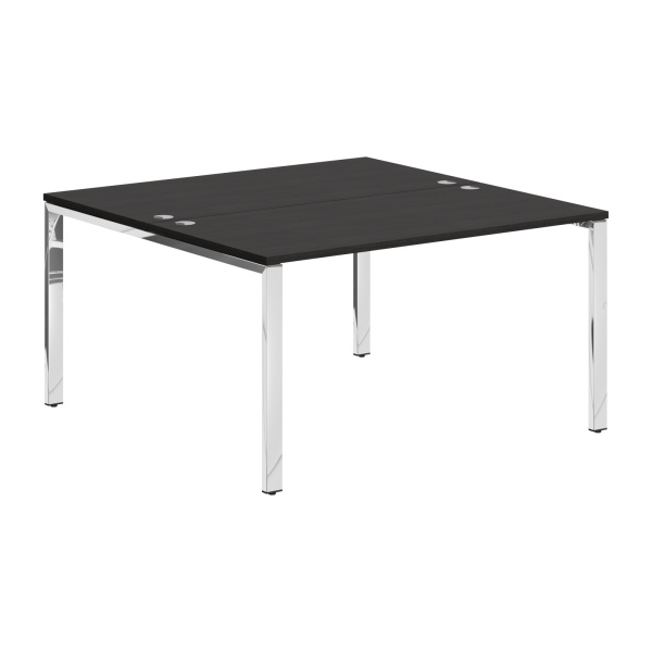 Стол 2-х местный XGWST 1414.1 Дуб Юкон Модерн/Нержавейка полированная 1400х1406х750 XTEN GLOSS