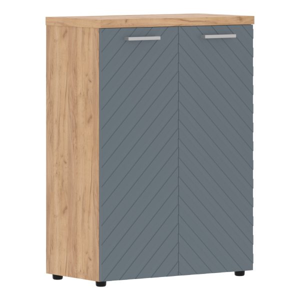 Шкаф с глухими средними дверьми и топом TLMC 85.1 Серо-голубой/Дуб Бофорд Z 854х452х1203 TORR LUX