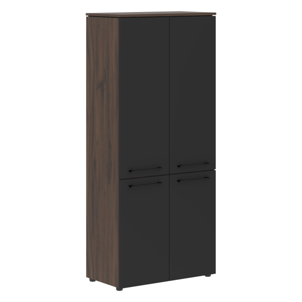 Шкаф с глухими средними и малыми дверьми MHC 85.3 Антрацит/Дуб Денвер темный 854х423х1956 MORRIS TRE