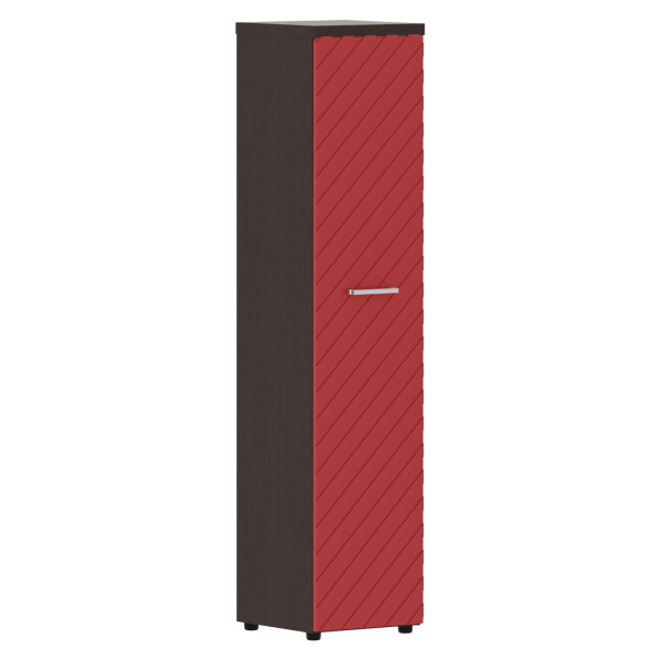 Шкаф колонка с глухой дверью и топом TLHC 42.1(L) Красный/Венге Магия Z 432х450х1968 TORR LUX
