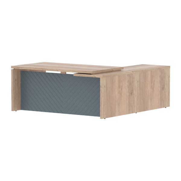 Стол руководителя TLCT 1820(L) Дуб Каньон Z/Серо-голубой 1800х2000х750 TORR LUX Стол руководителя TLCT 1820(L) Дуб Каньон Z/Серо-голубой 1800х2000х750 TORR LUX