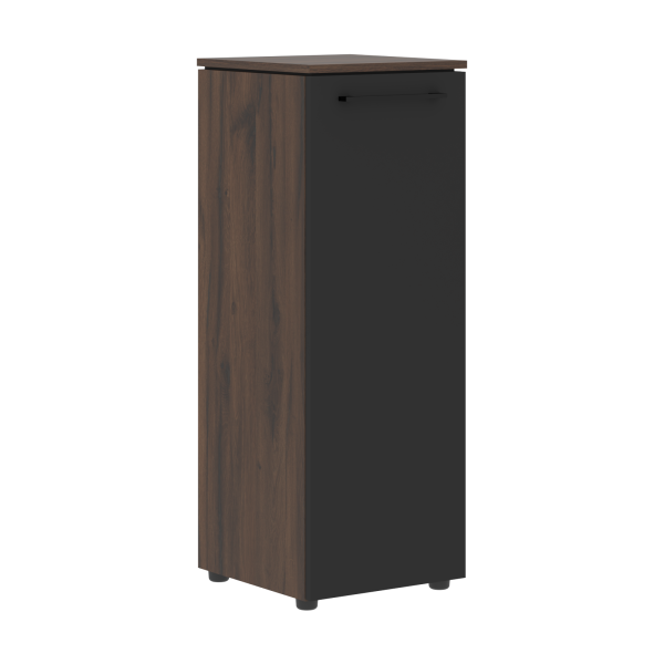 Шкаф колонка с глухой средней дверью MMC 42.1 Антрацит/Дуб Денвер темный 429х423х1188 MORRIS TREND